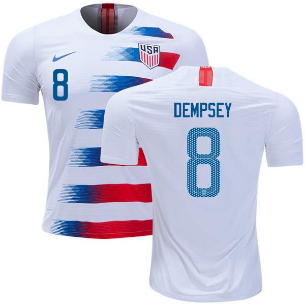 USA #8 Dempsey Home Kid Soccer Country Jersey
