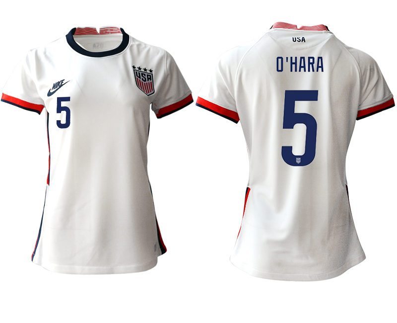 Womens USA #5 O'Hara Home Jersey