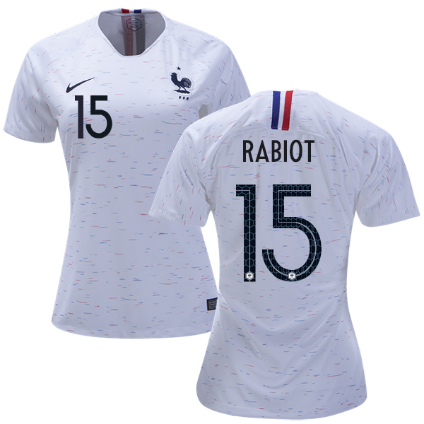 Women's France #15 Rabiot Away Soccer Country Jersey