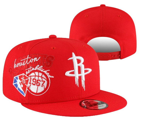 Houston Rockets Stitched Snapback 75th Anniversary Hats 0013