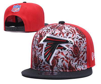 Falcons Team Logo Red Adjustable Hat LH