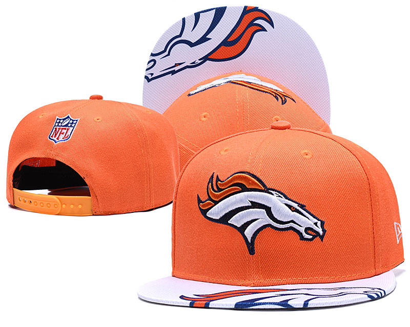 NFL Denver Broncos Team Logo Navy Silver Adjustable Hat