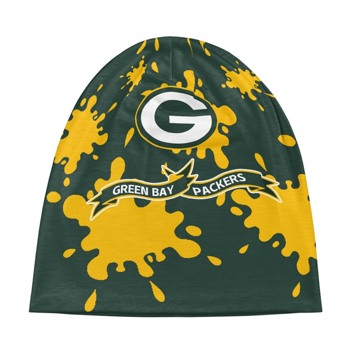 Green Bay Packers Baggy Skull Hats 0142 Green Bay Packers Baggy Skull Hats 0142