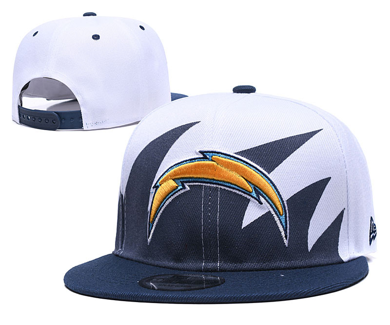 Chargers Team Logo White Navy Adjustable Hat GS