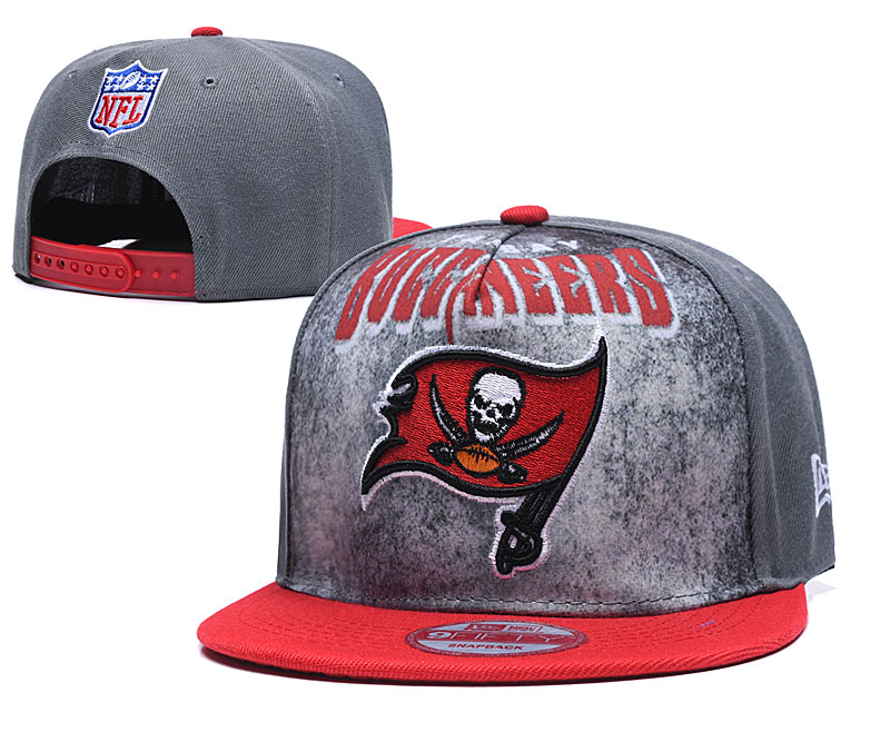 Buccaneers Team Logo Gray Red Adjustable Hat TX