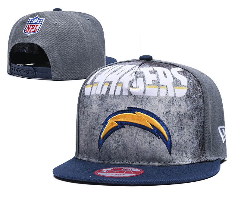 Chargers Team Logo Gray Adjustable Hat TX