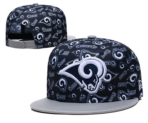 Rams Team Team Logos Navy Adjustable Hat LH