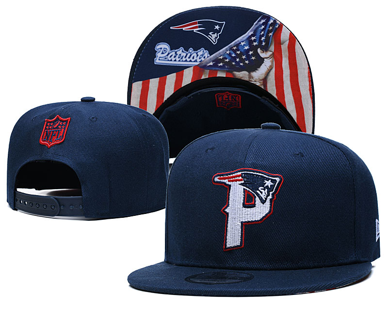 Patriots Team Logo Navy USA Flag Adjustable Hat GS Patriots Team Logo Navy USA Flag Adjustable Hat GS