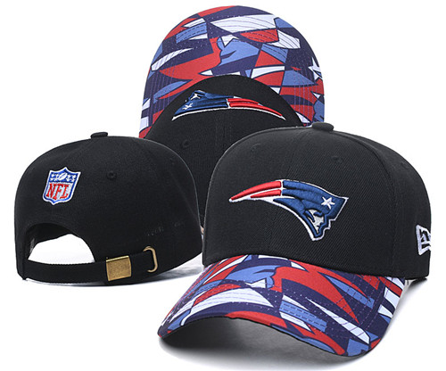 Patriots Team Logo Black Peaked Adjustable Hat LH Patriots Team Logo Black Peaked Adjustable Hat LH