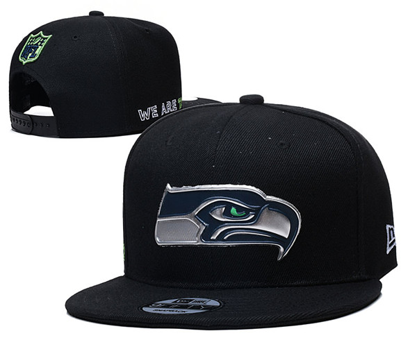 Seahawks Team Logos Adjustable Hat Black YD