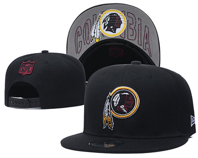 Redskins Team Logo Black Adjustable Hat GS
