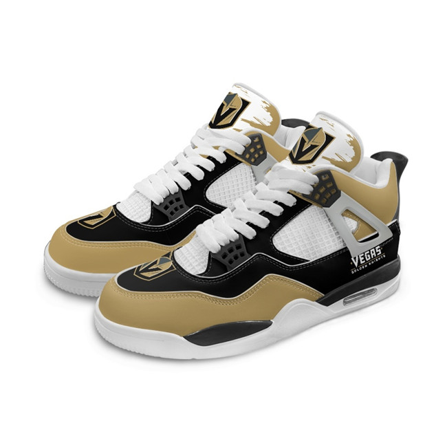 Men's Vegas Golden Knights Running Weapon Air Jordan 4 Shoes 003