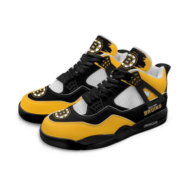 Men's Boston Bruins Running Weapon Air Jordan 4 Shoes 001