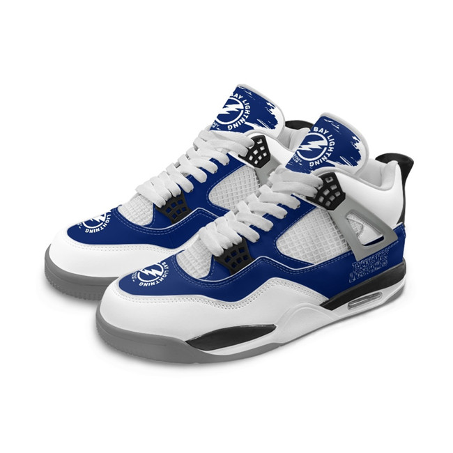 Women's Tampa Bay Lightning Running Weapon Air Jordan 4 Shoes 002