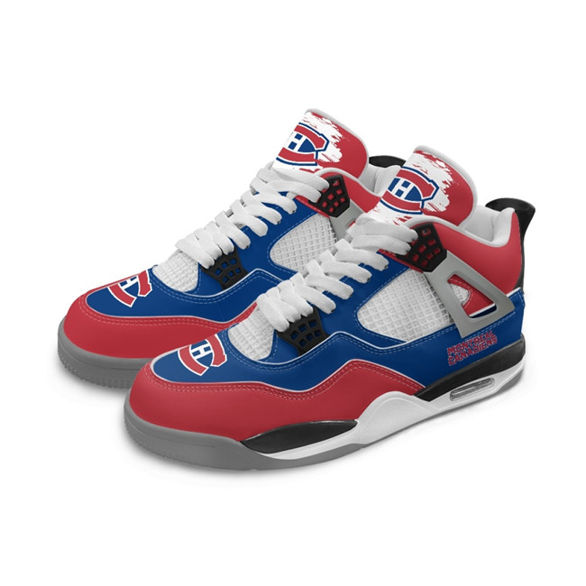 Women's Montreal Canadiens Running Weapon Air Jordan 4 Shoes 002