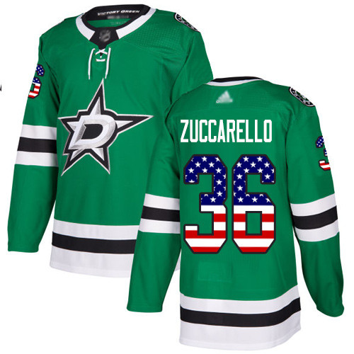 Stars #36 Mats Zuccarello Green Home Authentic USA Flag Youth Stitched Hockey Jersey Stars #36 Mats Zuccarello Green Home Authentic USA Flag Youth Stitched Hockey Jersey