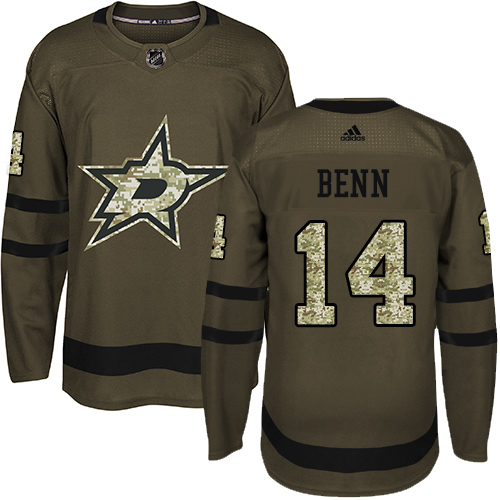 Adidas Stars #14 Jamie Benn Green Salute to Service Youth Stitched NHL Jersey Adidas Stars #14 Jamie Benn Green Salute to Service Youth Stitched NHL Jersey