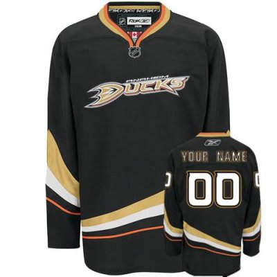 Anaheim Ducks Black Customized Jersey