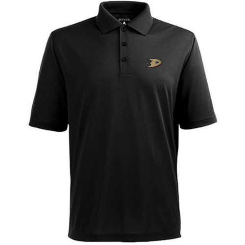 Anaheim Ducks Antigua Pique Xtra-Lite Polo - Black