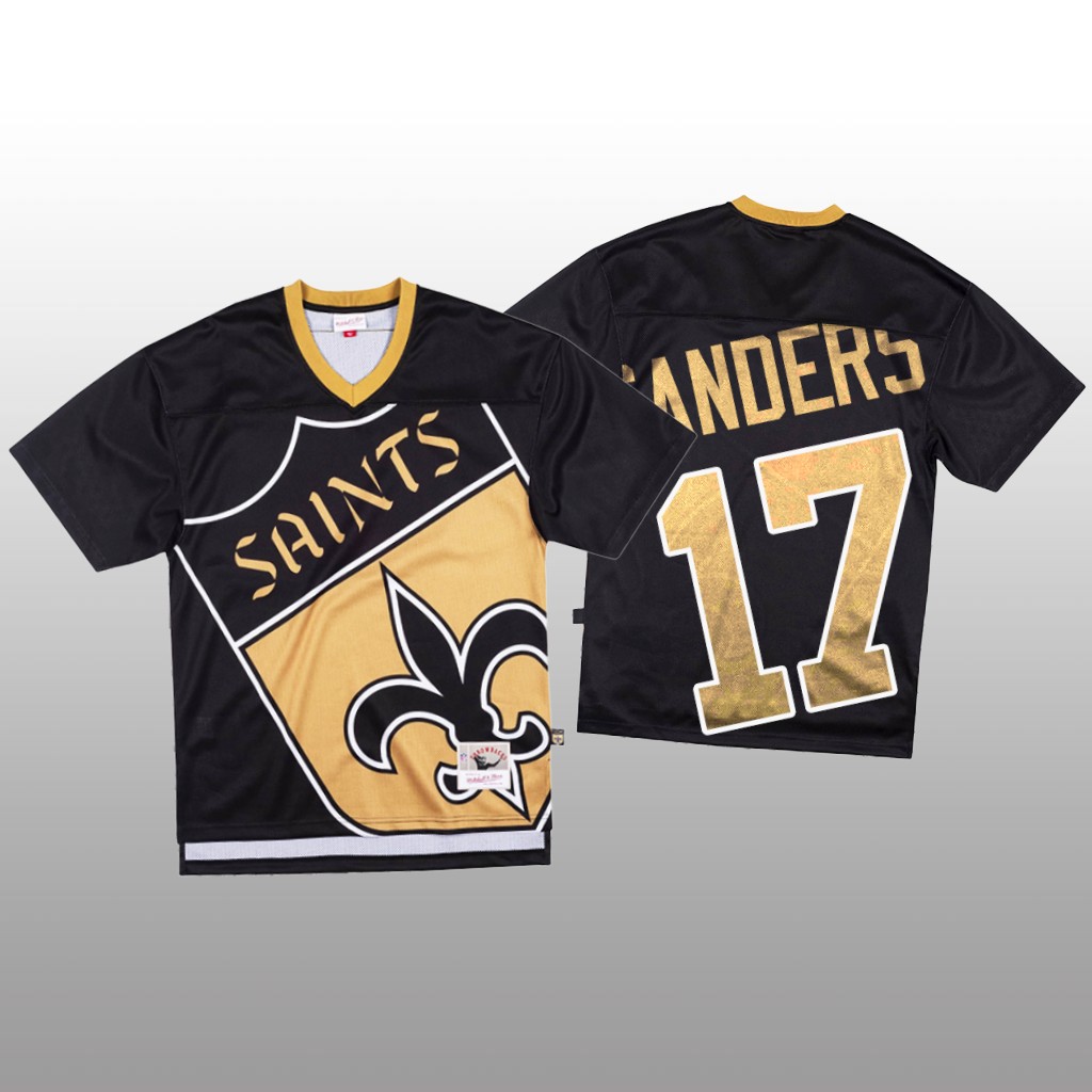 NFL New Orleans Saints #17 Emmanuel Sanders Black Men's Mitchell & Nell Big Face Fashion Limited NFL Jersey NFL New Orleans Saints #17 Emmanuel Sanders Black Men's Mitchell & Nell Big Face Fashion Limited NFL Jersey