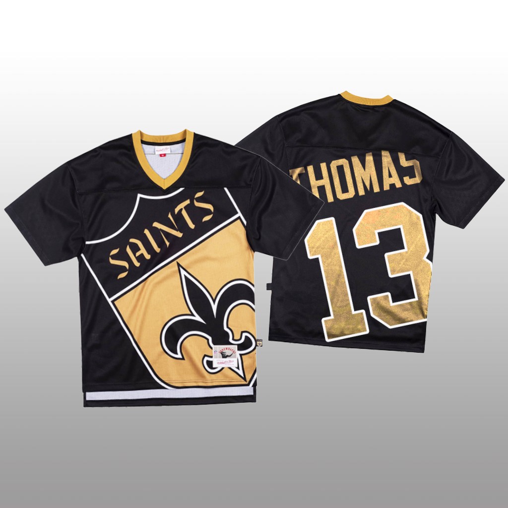 NFL New Orleans Saints #13 Michael Thomas Black Men's Mitchell & Nell Big Face Fashion Limited NFL Jersey NFL New Orleans Saints #13 Michael Thomas Black Men's Mitchell & Nell Big Face Fashion Limited NFL Jersey