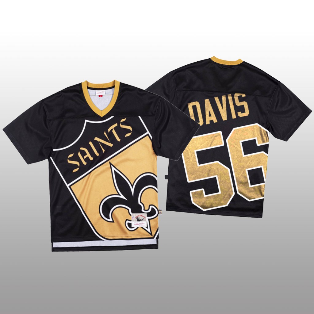 NFL New Orleans Saints #56 Demario Davis Black Men's Mitchell & Nell Big Face Fashion Limited NFL Jersey NFL New Orleans Saints #56 Demario Davis Black Men's Mitchell & Nell Big Face Fashion Limited NFL Jersey