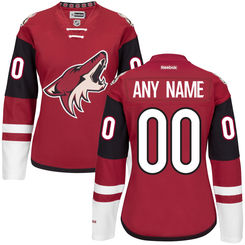 Women's Arizona Coyotes Maroon Premier Home Custom Jersey