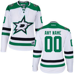 Women's Dallas Stars Reebok White Custom Premier Jersey