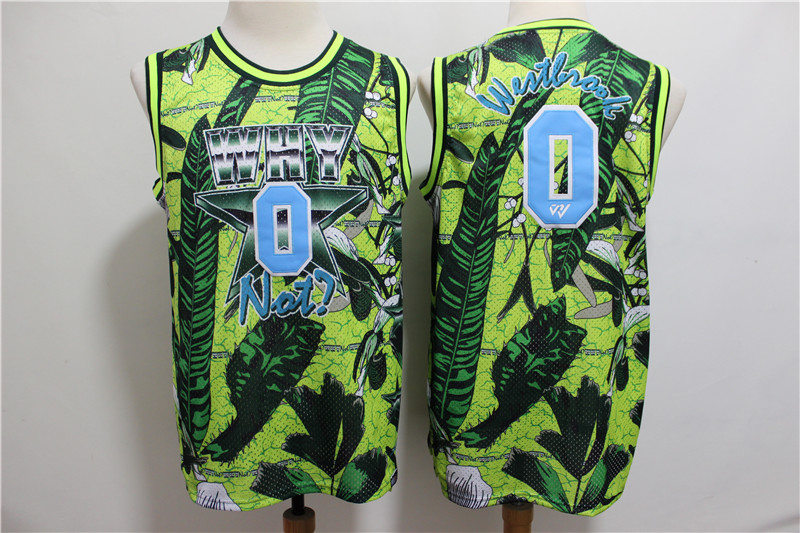 Jordan Why Not 0 Russell Westbrook Green All Star Basketball Jersey Jordan Why Not 0 Russell Westbrook Green All Star Basketball Jersey