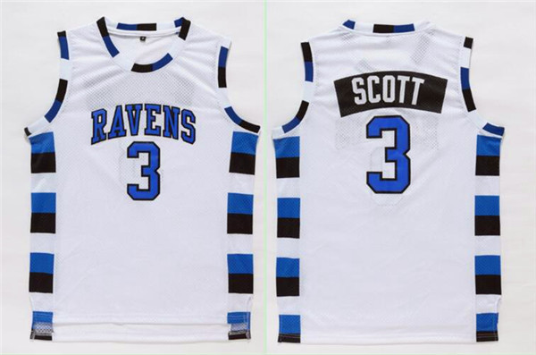 One Tree Hill movie edition jerseys #3 SCOTT whiite jerseys One Tree Hill movie edition jerseys #3 SCOTT whiite jerseys