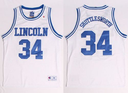 Lincoln He Got Game #34 Jesus Shuttlesworth White Stitched Basketball Jersey Lincoln He Got Game #34 Jesus Shuttlesworth White Stitched Basketball Jersey