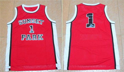 Movie Edition Jersey #1 SUNSET PARK RED jerseys Movie Edition Jersey #1 SUNSET PARK RED jerseys