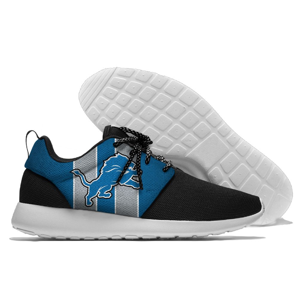 Men and women NFL Detroit Lions Roshe style Lightweight Running shoes (2)