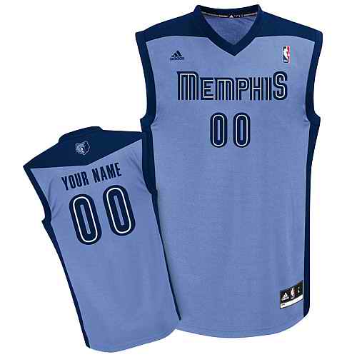 Memphis Grizzlies Youth Custom Lt Blue Jersey