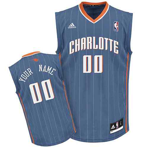 Charlotte Bobcats Youth Custom Blue Jersey