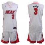 Miami Heat #3 Wade White