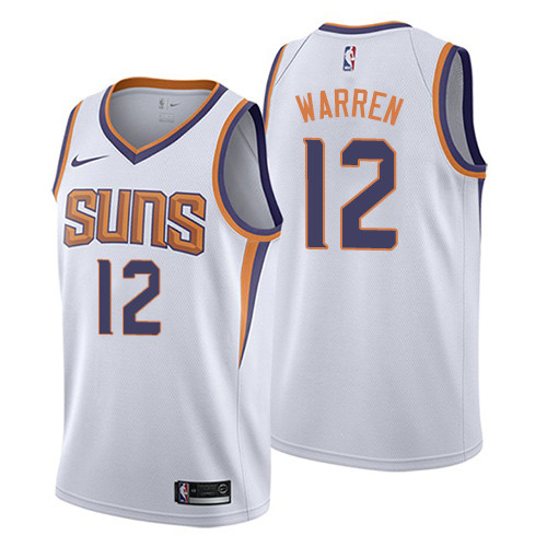 Suns #12 T.J. Warren White Women's Basketball Swingman Association Edition Jersey Suns #12 T.J. Warren White Women's Basketball Swingman Association Edition Jersey
