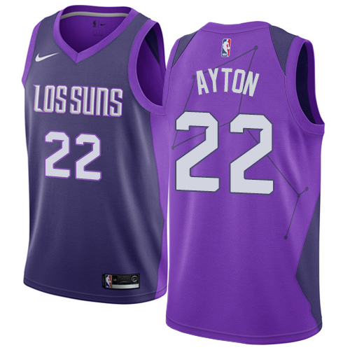 Nike Suns #22 Deandre Ayton Purple Women's NBA Swingman City Edition Jersey Nike Suns #22 Deandre Ayton Purple Women's NBA Swingman City Edition Jersey