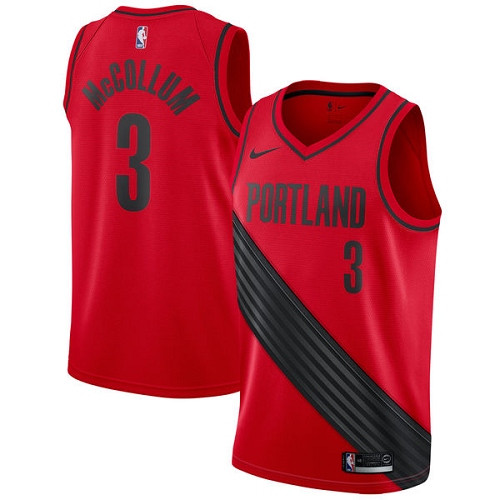 Blazers #3 C.J. McCollum Red Women's Basketball Swingman Statement Edition Jersey Blazers #3 C.J. McCollum Red Women's Basketball Swingman Statement Edition Jersey