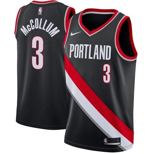 Blazers #3 C.J. McCollum Black Women's Basketball Swingman Icon Edition Jersey