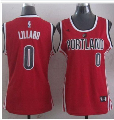 Women's Blazers #0 Damian Lillard Red Alternative Stitched NBA Jersey Women's Blazers #0 Damian Lillard Red Alternative Stitched NBA Jersey