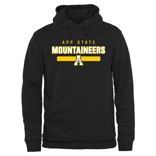 Appalachian State Mountaineers Team Strong Pullover Hoodie Black Appalachian State Mountaineers Team Strong Pullover Hoodie Black