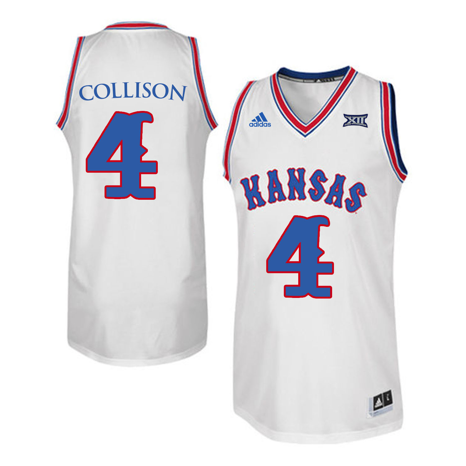 Kansas Jayhawks #4 Nick Collison White Throwback College Basketball Jersey Kansas Jayhawks #4 Nick Collison White Throwback College Basketball Jersey