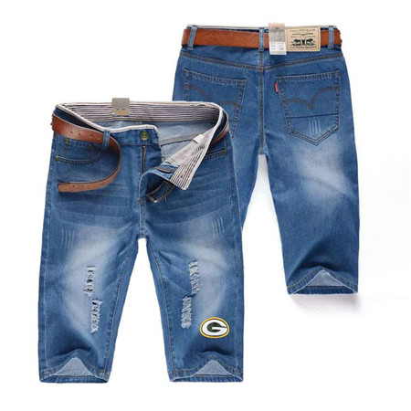 Green Bay Packers Team Logo Light Blue NFL Jeans