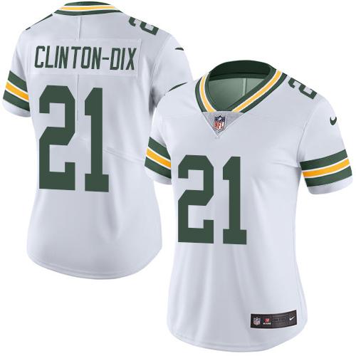 Nike Packers #21 Ha Ha Clinton-Dix White Women's Stitched NFL Limited Rush Jersey Nike Packers #21 Ha Ha Clinton-Dix White Women's Stitched NFL Limited Rush Jersey