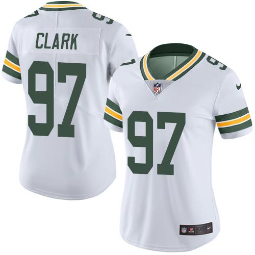 Nike Packers #97 Kenny Clark White Women's Stitched NFL Limited Rush Jersey Nike Packers #97 Kenny Clark White Women's Stitched NFL Limited Rush Jersey