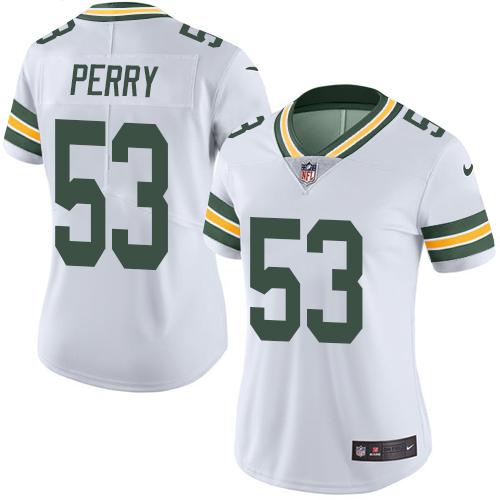 Nike Packers #53 Nick Perry White Women's Stitched NFL Limited Rush Jersey Nike Packers #53 Nick Perry White Women's Stitched NFL Limited Rush Jersey