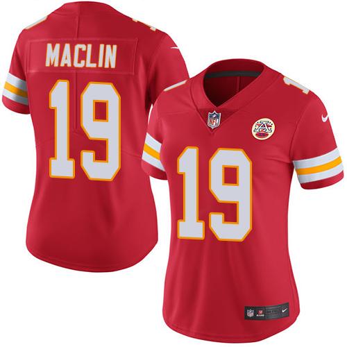 Nike Chiefs #19 Jeremy Maclin Red Women's Stitched NFL Limited Rush Jersey Nike Chiefs #19 Jeremy Maclin Red Women's Stitched NFL Limited Rush Jersey