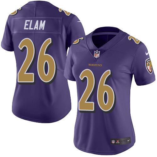 Nike Ravens #26 Matt Elam Purple Women's Stitched NFL Limited Rush Jersey Nike Ravens #26 Matt Elam Purple Women's Stitched NFL Limited Rush Jersey