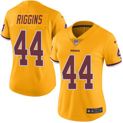 Nike Redskins #44 John Riggins Gold Women's Stitched NFL Limited Rush Jersey Nike Redskins #44 John Riggins Gold Women's Stitched NFL Limited Rush Jersey